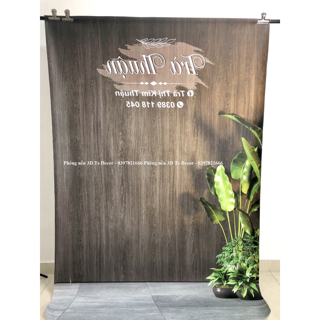 Phông Nền Livetream Và Chụp Ảnh 3D 5D Cao Cấp Tặng Keo Dán Dụng Cụ Dán Tường