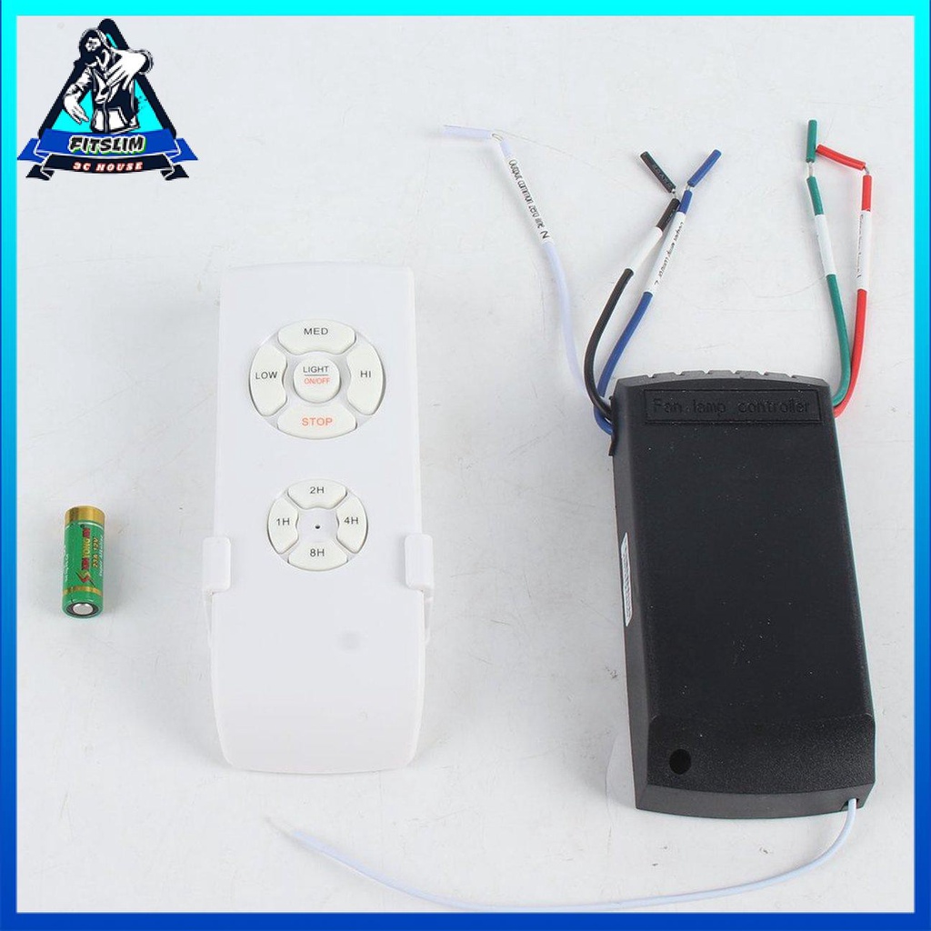 Đèn quạt trần 110-240V Bộ điều khiển từ xa Thời gian Công tắc điều khiển không dây