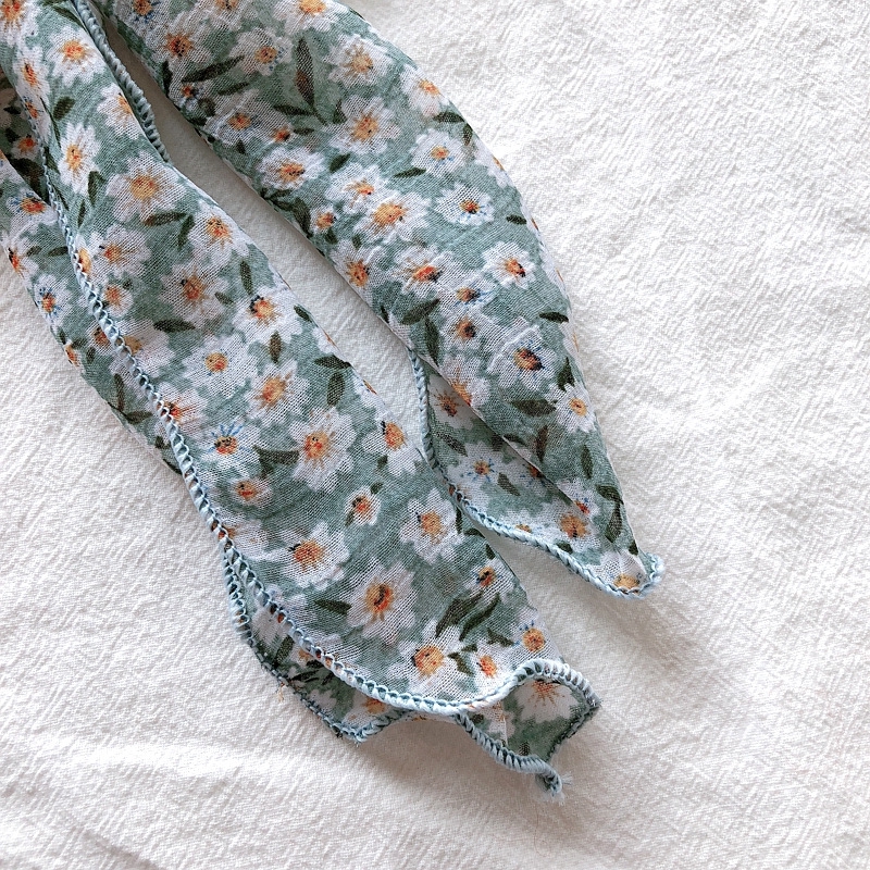 Dây buộc tóc vải hoa có tính co giãn dễ thương xinh xắn