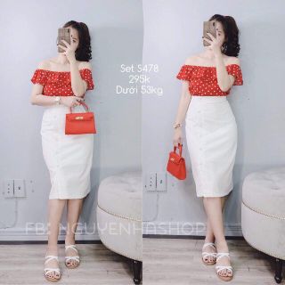 váy chấm bi chất lượng cao dễ thương