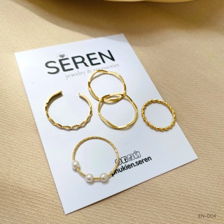 Set 5 nhẫn vàng dành cho nữ phukien.seren
