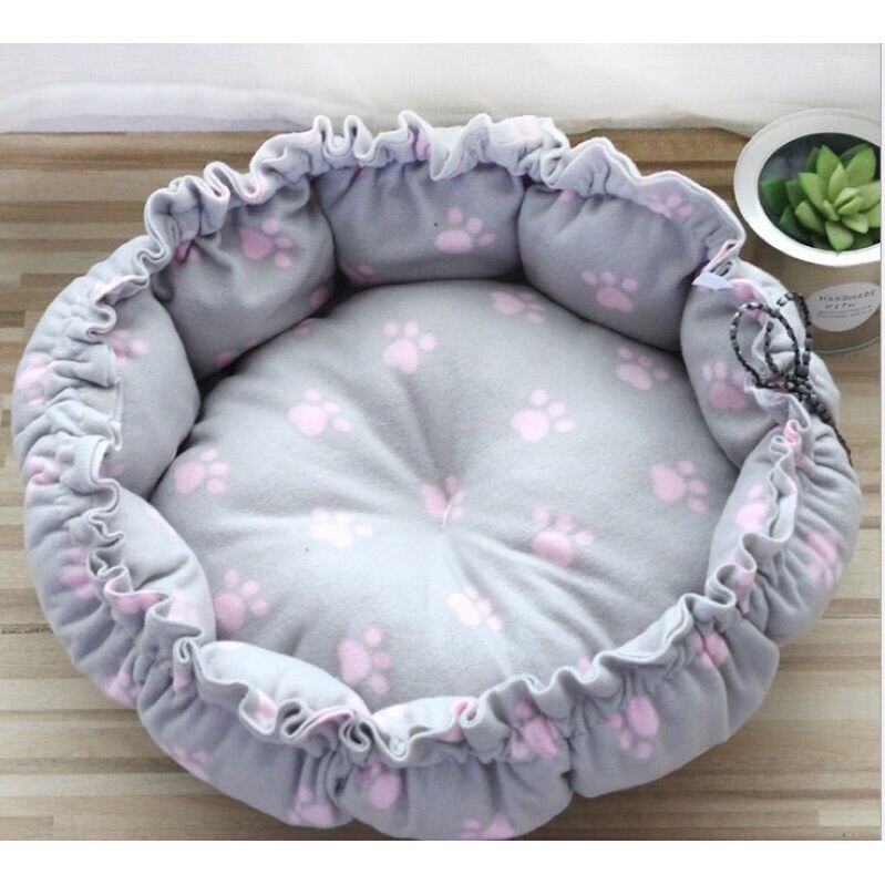 Đệm Tròn Rút Dây Cho Chó Mèo, Nệm Rút Kích Thước D55cm - BOMPET