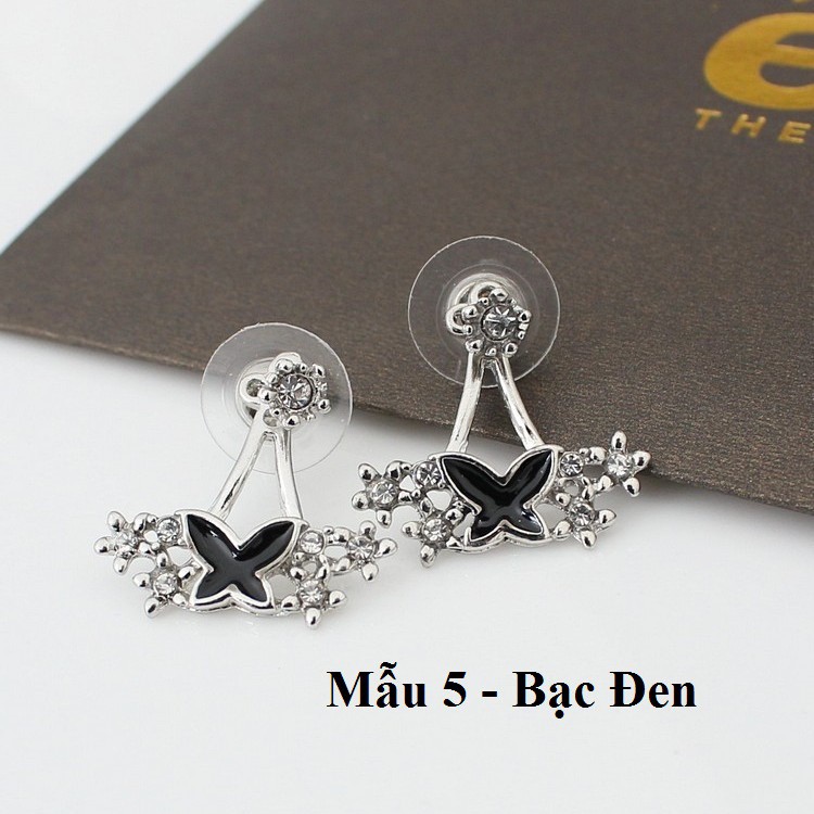 [AH57] BÔNG TAI BƯỚM ĐÍNH ĐÁ NHÂN TẠO CỰC SANG CHẢNH