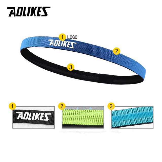 Băng Trán Chống Mồ Hôi, Băng Đô Headband Tập Gym Thể Hình Nam Nữ Chạy Bộ Tennis  Aolikes AL2101