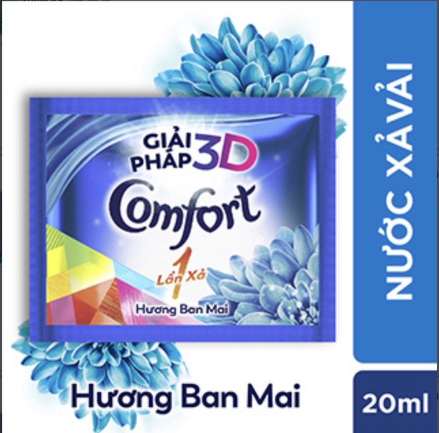 Dây 10 Gói Nước Xả Vải Comfort 1 lần xả/Đậm Đặc
