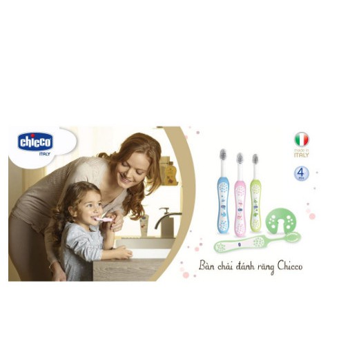 Bàn chải đánh răng Chicco cho bé từ 6 tháng