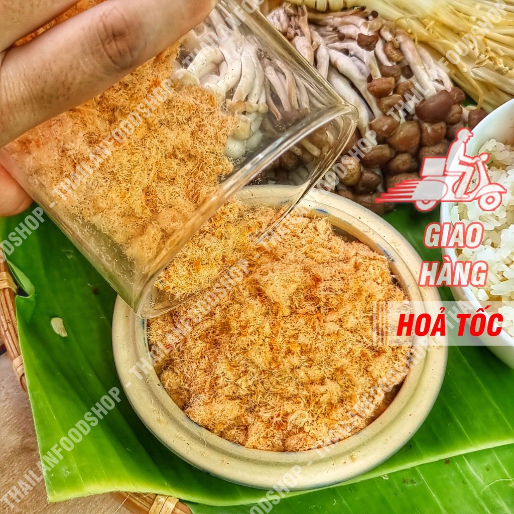 Chà Bông Tôm (Ruốc Tôm) 100% Tôm Không Độn Heo - Túi 100gr