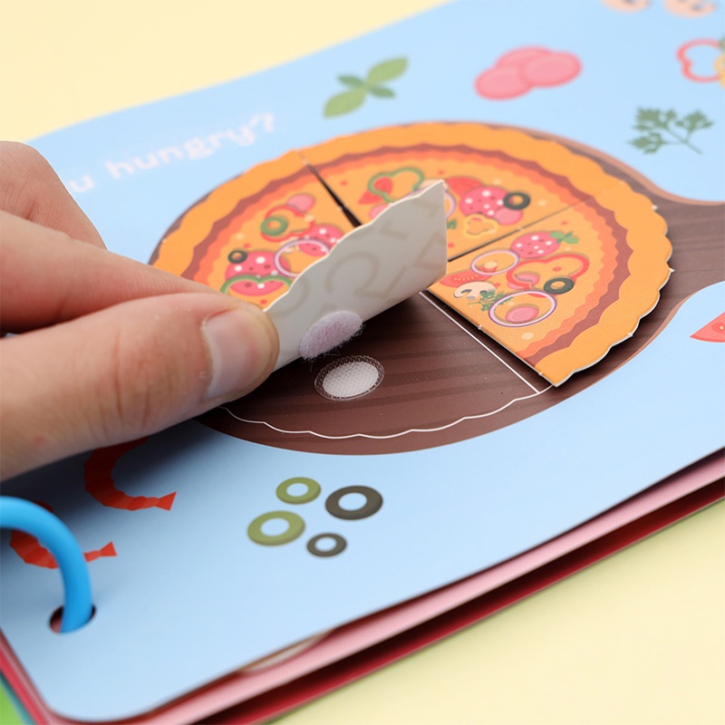 Học liệu bóc dán Montessori 10 trang chủ đề tiếng anh cho bé