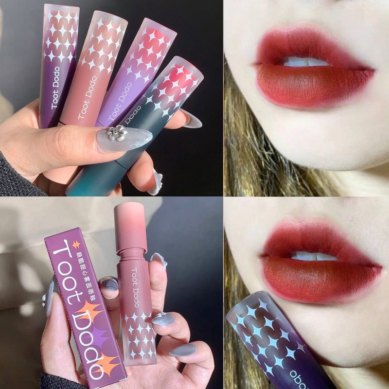 Son Môi Dưỡng Ẩm Lâu Trôi Chống Thấm Nước Không Dính Ly Thiết Kế Dễ Thương Gồm 8 Màu Tùy Chọn