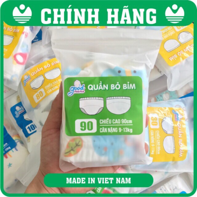 Quần bỏ bỉm[CHÍNH HÃNG]Goodmama, 6 lớp, size 3-17kg