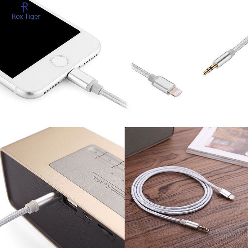 Lightning to 3.5mm Jack Male to Male Audio AUX Lead Cable for iPhone 7 8 X iOS12/3.5mm Stereo Male Audio Cable