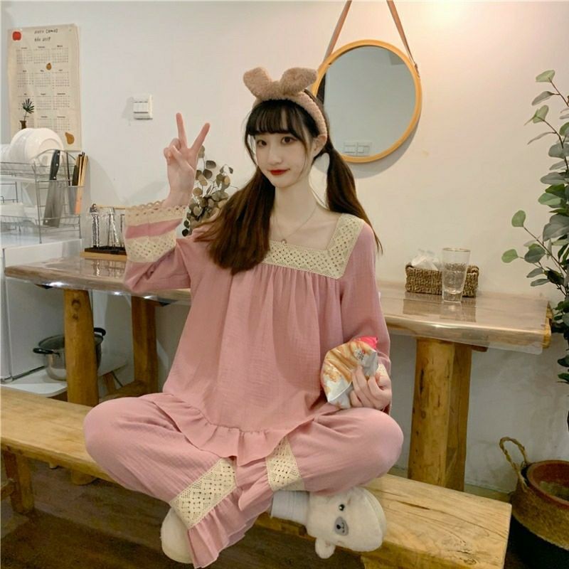 Bộ ngủ / mặc nhà pijama dài ulzzang order
