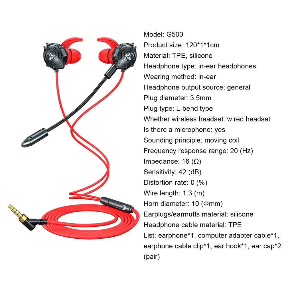 Tai Nghe Nhét Tai Ms G500 Âm Thanh Sống Động Chất Lượng Cao | BigBuy360 - bigbuy360.vn