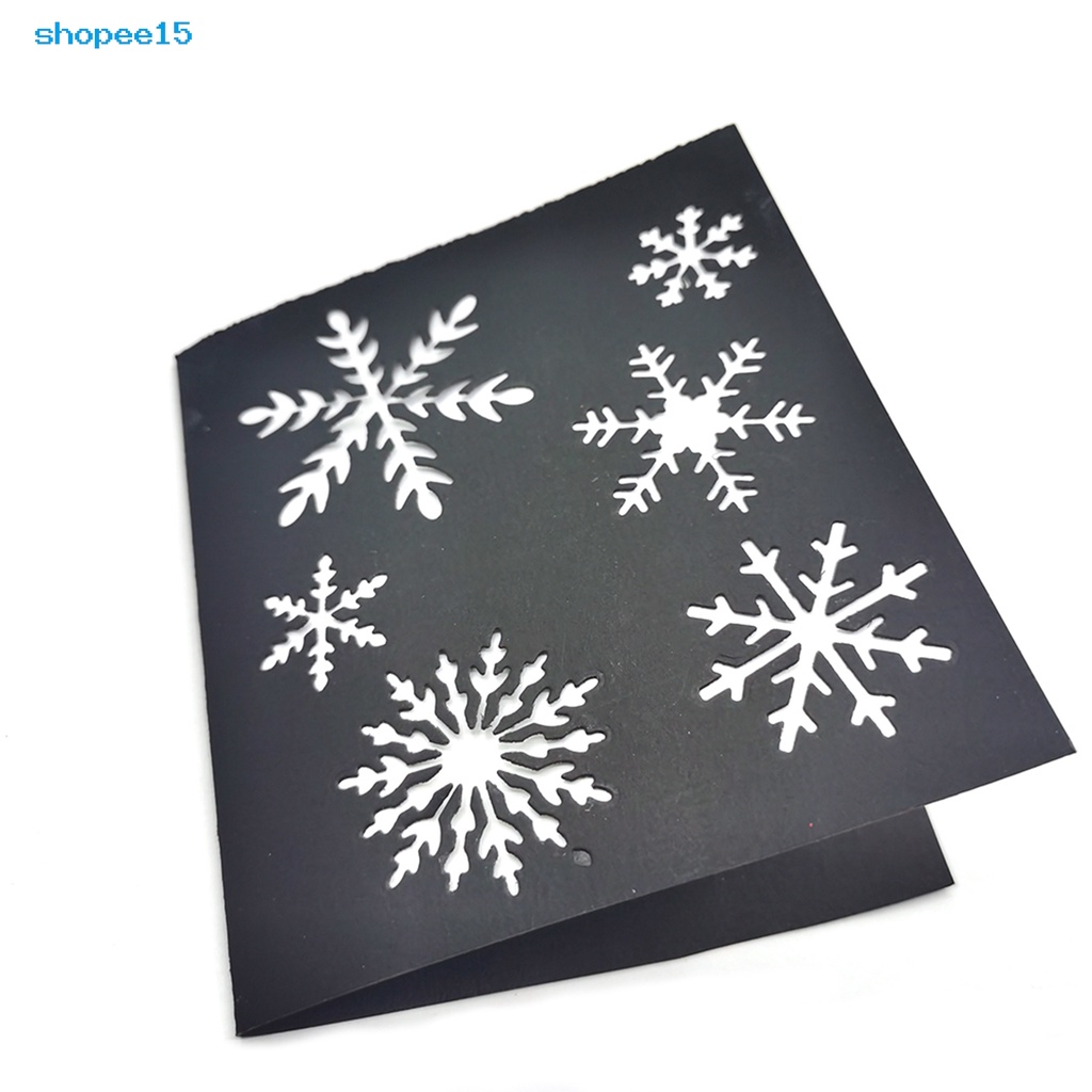 Khuôn cắt giấy hình bông tuyết thủ công có thể tái sử dụng trang trí thủ công