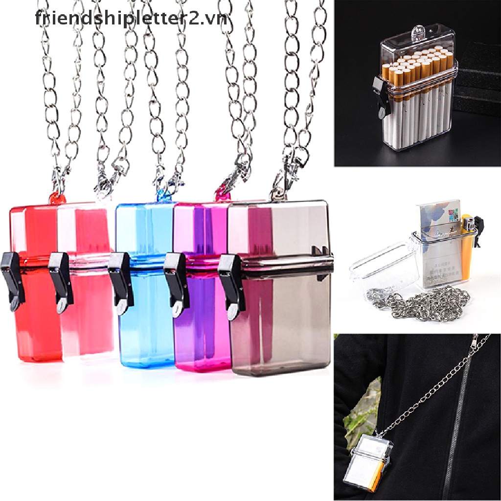 Hộp Đựng Thuốc Lá Bằng Nhựa Chống Thấm Nước Có Móc Treo Tiện Dụng