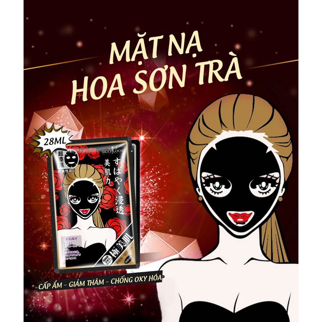 Mặt Nạ Đen SexyLook Đài Loan Intensive Black Facial Mask 28ml