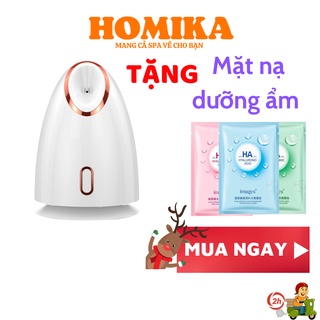 Máy Xông Hơi Mặt Mũi Họng HOMIKA Công Nghệ Nano Cao Cấp Máy Xông Mặt Mini Hoa Quả Thảo Dược Phun Sương