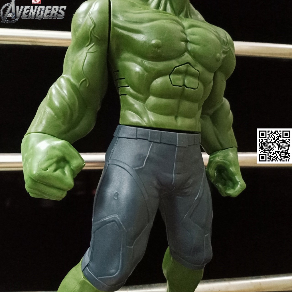 1607 Mô hình to lớn khớp HULK NGƯỜI KHỔNG LỒ XANH loại lớn đèn Led marvel end game