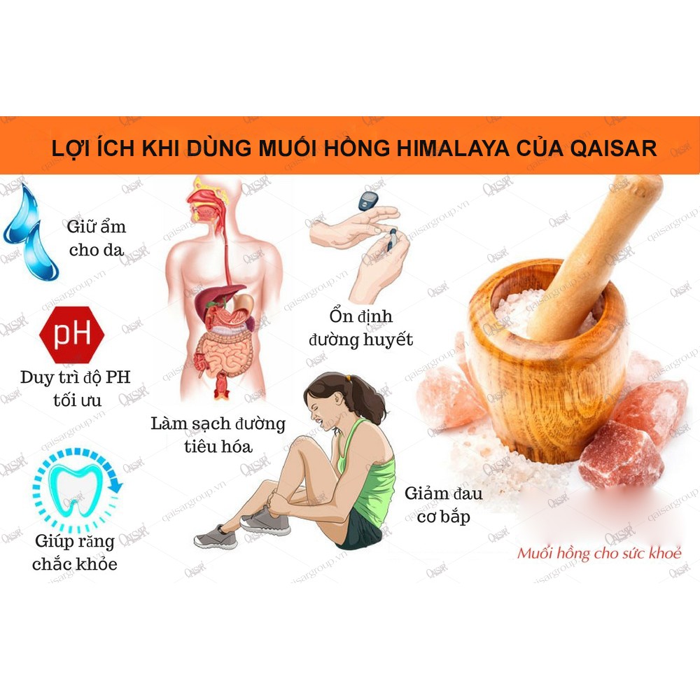 Muối hồng hạt Himalaya hiệu Pow's khối lượng 800 gram.