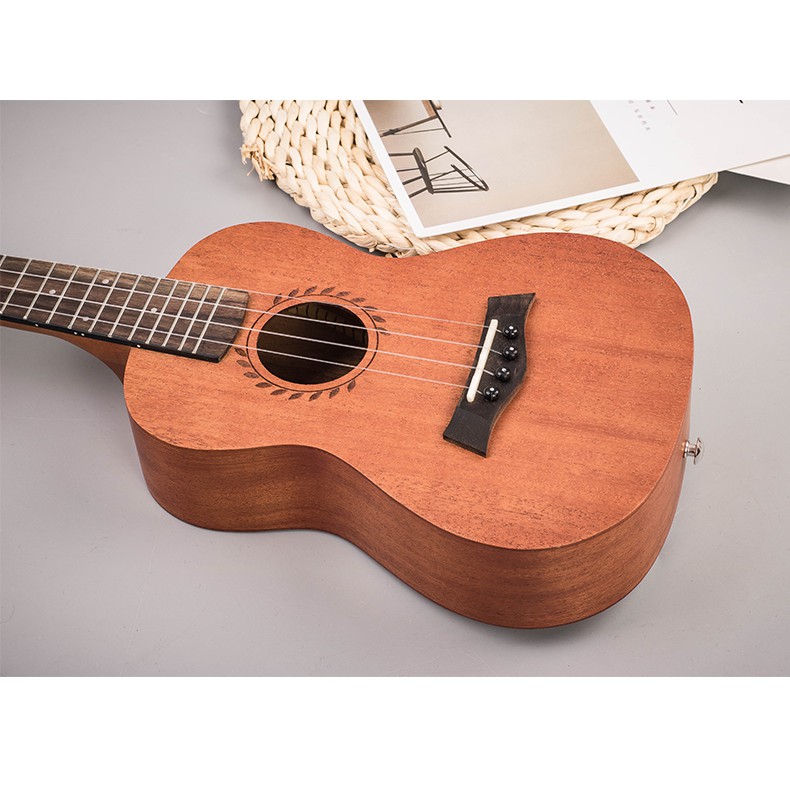 Đàn Ukulele Concert Size 23inch Gỗ Kèm Bao Đựng Đàn Và Full Phụ Kiện