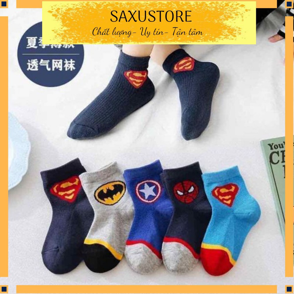 combo 10 đôi tất siêu nhân cho bé