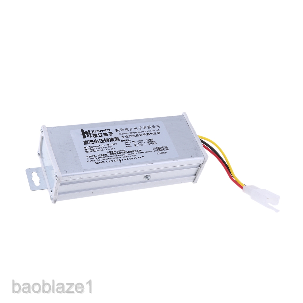 Bộ hạ áp nguồn điện 48V-120V xuống 12V 15A 180W chuyên dùng cho xe hơi