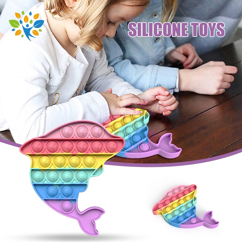 Đồ chơi giảm căng thẳng màu sắc cầu vồng xinh xắn