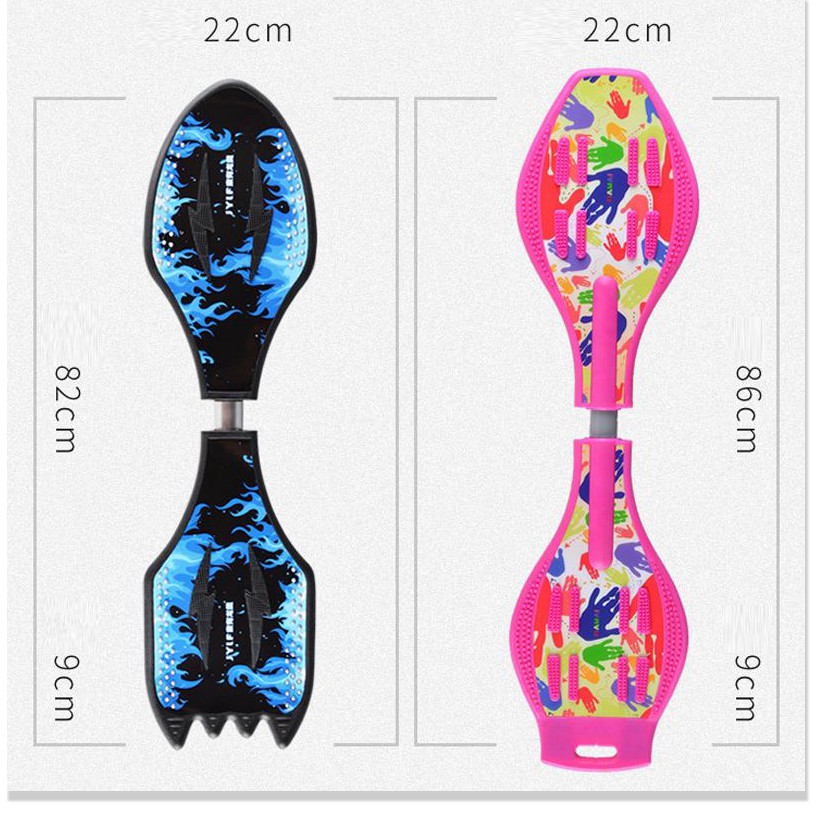 Ván trượt 2 bánh có đèn phát sáng thiết kế dạng xoắn kiểu dáng năng động dành cho trẻ em Bob Store - INTL
