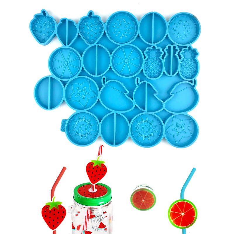 Sa Ống Hút Silicon Làm Đồ Trang Trí Bằng Nhựa Resin