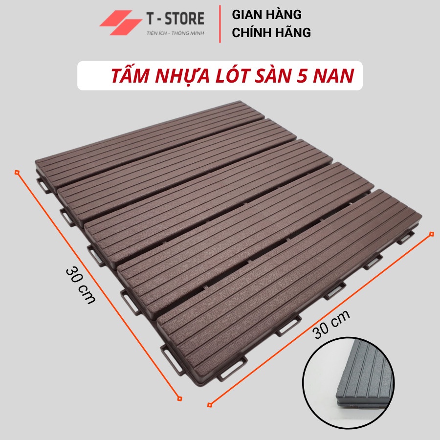 Tấm nhựa lót sàn ban công SIENNA-  Loại mới chống trơn trượt bể bơi, sân vườn, sân thượng, nhà tắm