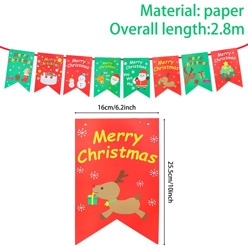 Dây Treo Trang Trí Giáng Sinh Năm Mới 2024 Hình Ông Già Noel / Người Tuyết
