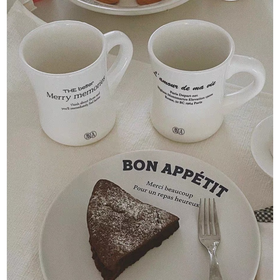 DĨA CHỮ BON APPÉTIT - BON APPÉTIT PLATE