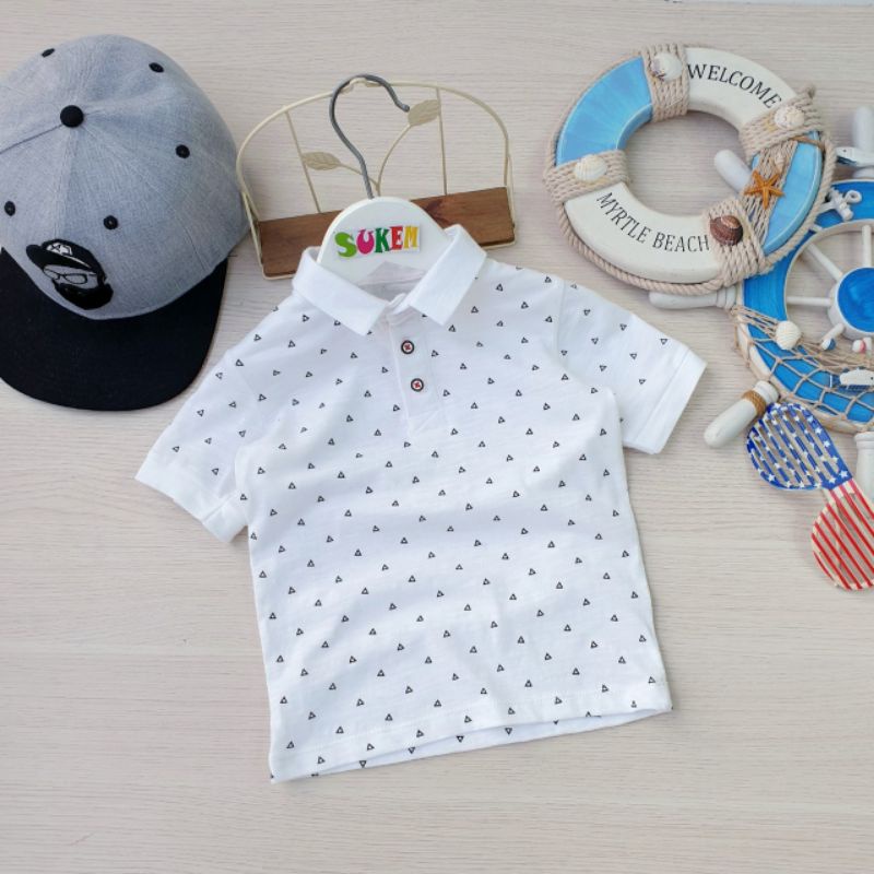 Áo thun polo bé trai size đại