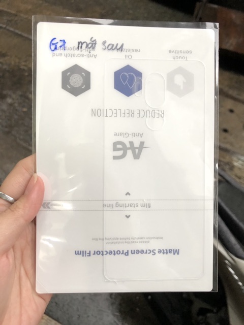 DÁN DẺO PPF LG G7 TRONG/ NHÁM, HÀNG PPF XỊN CHẤT LƯỢNG ĐỘ ĐÀN HỒI CAO, DỄ DÁN
