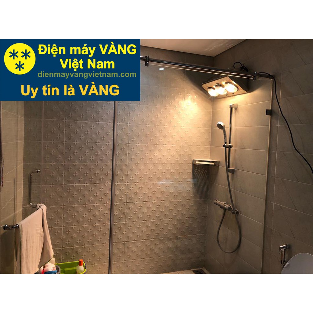 Đèn sưởi nhà tắm cao cấp Heizen 3 bóng vàng HE3B-R và HE3B