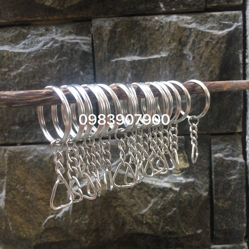 Khoen Móc Khoá Cạnh Móc Tròn - Tam Giác