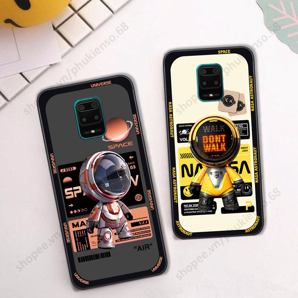 Ốp lưng Xiaomi Redmi Note 9 / Note9s / Note 9 Pro hình người máy, robot nasa đáng yêu dễ thương