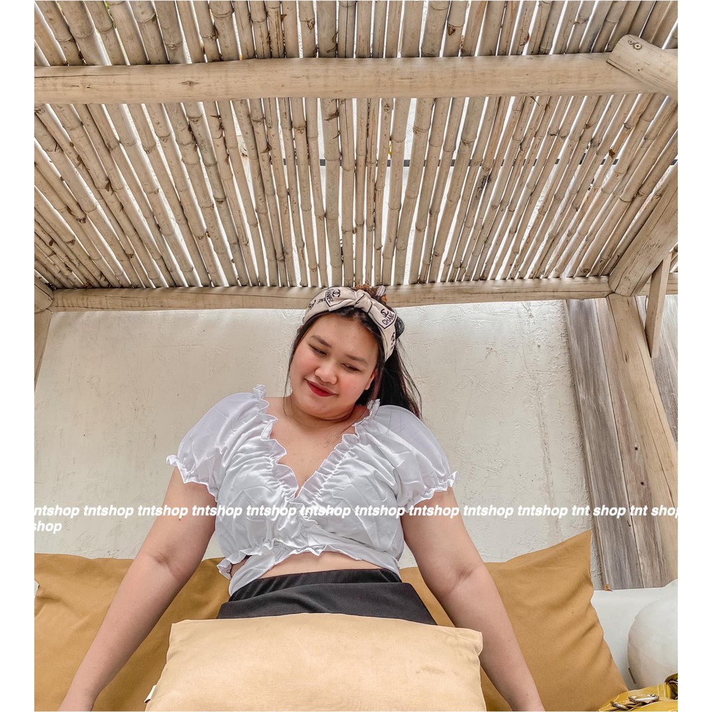 [Mã WASKT304 giảm 15% tối đa 30K đơn 99K] ÁO CROPTOP BUỘC CHÉO NGỰC SEXY - BIGSIZE 60-90KG - [ Ảnh thật 100%] | BigBuy360 - bigbuy360.vn