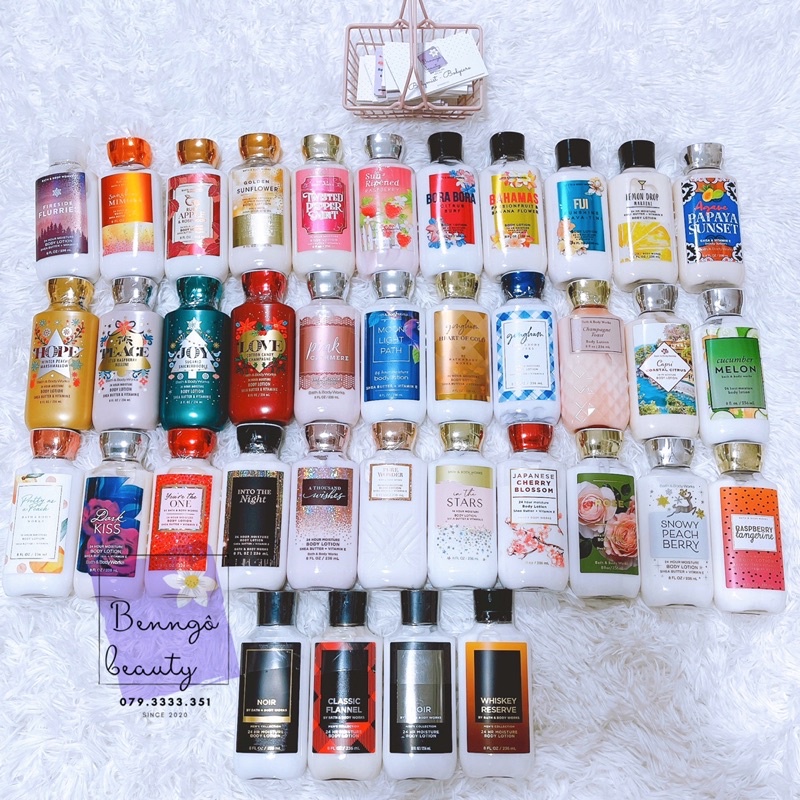 [NHIỀU MÙI] LOTION - SỮA DƯỠNG THỂ BATH AND BODY WORKS