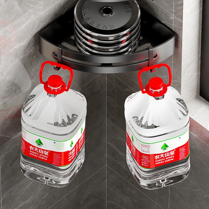 KỆ GÓC BẰNG NHÔM MẠ CARBON 5 LỚP KHÔNG GỈ,CÓ SẴN VÍT KHOAN SIÊU CHẮC