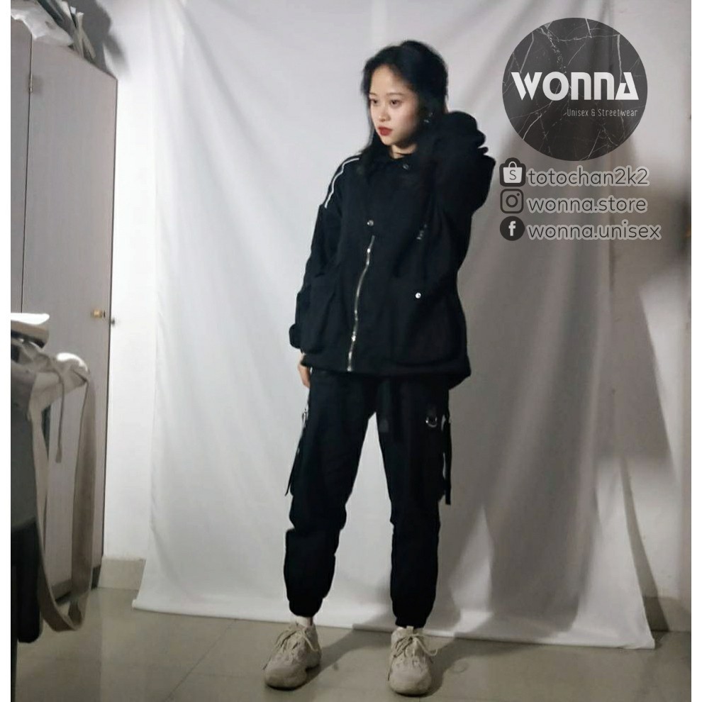 (ORDER) (KÈM ẢNH THẬT) Quần jogger kaki box pant quần hộp tua rua dây unisex ulzzang oversize street style nam nữ ống bo | BigBuy360 - bigbuy360.vn