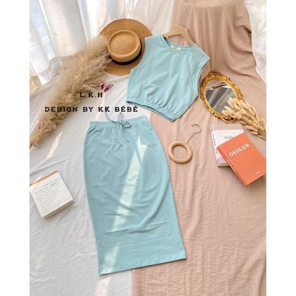 Set váy suông bé gái