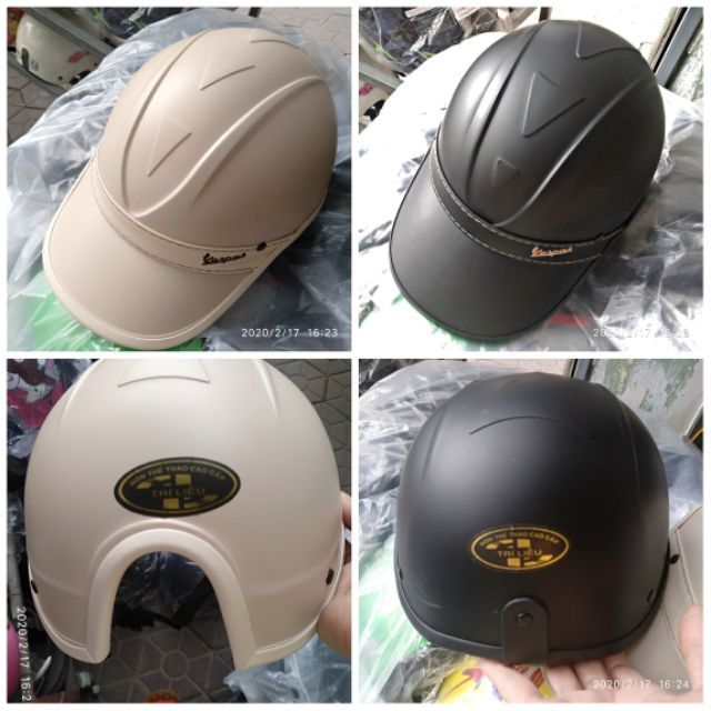 Mũ Bảo Hiểm Thời trang Thể Thao Lưỡi Trai mũi tên viền dây da