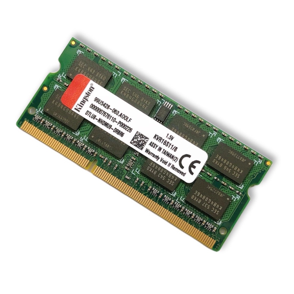 Ram Kingston 8GB DDR3 1600MHz PC3-12800 1.5V Dùng Cho Laptop - Bảo Hành 36 Tháng 1 Đổi 1