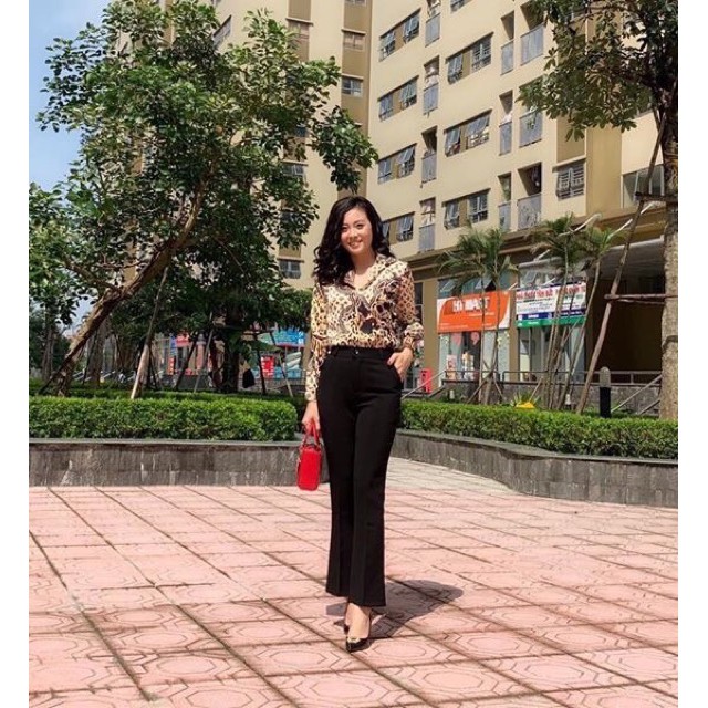 Quần ống loe công cở vải tuyết mưa cao cấp | BigBuy360 - bigbuy360.vn