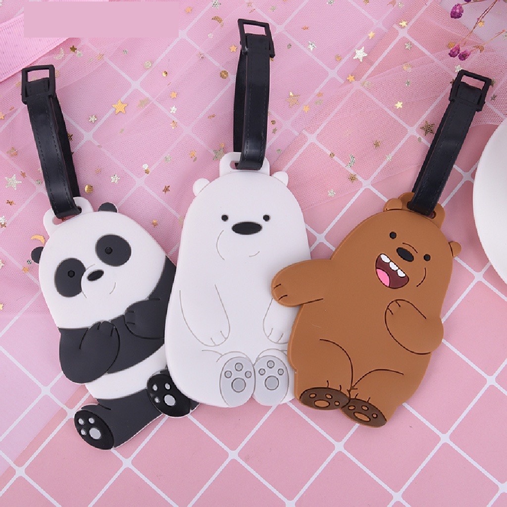Thẻ Đeo Bảng Tên Silicon Name Tag Chống Thất Lạc Cho Balo/ Vali Siêu Cute - Shine House