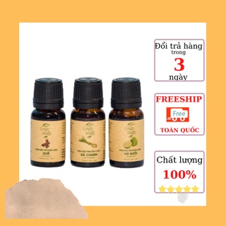 Combo 03 Tinh Dầu Thơm Phòng Nguyên Chất Thiên Nhiên hỗ trợ Đuổi Muỗi côn trùng 10ml