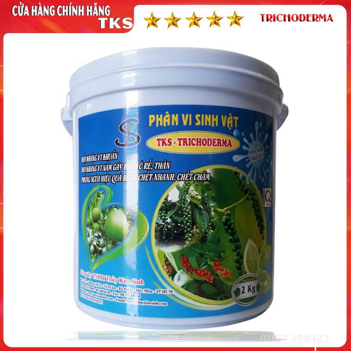 TKS-TRICHODERMA 5 Chủng Nấm Ủ Phân Nhanh Hơn, Phòng Bệnh Hiệu Quả Hơn - Bột Hòa Tan