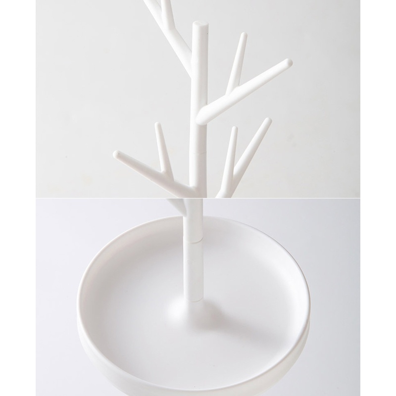 Giá Đỡ Trang Sức Hình Cây Chống Bụi Có Thể Xoay Được