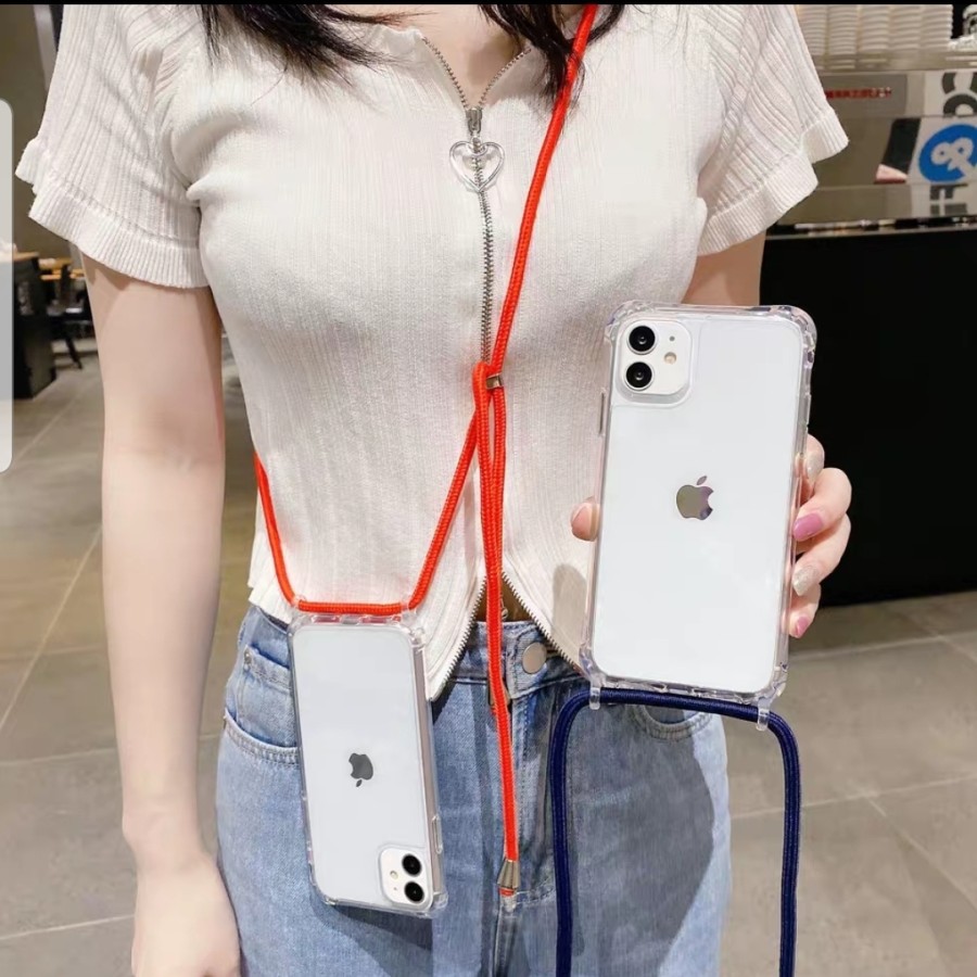 Ốp Lưng Mềm Có Dây Đeo 2mm Dùng Cho Iphone 6 6 Plus 7 8